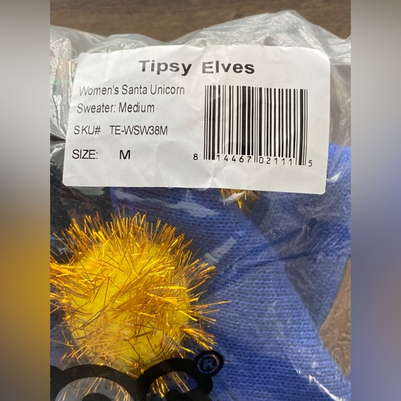 Tipsy Elves Santa Unicorn Women’s Medium - Picture 9 of 15